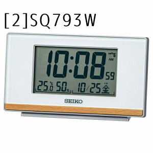 SEIKO CLOCK ZCR[ NbN ڊo܂v SQ793B(ؖږ͗l) / SQ793W(CguEؖږ͗l) uv dg fW^ Xebv_EXk[Y