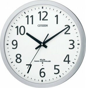 【最大2000円OFFクーポン27日(月)09:59迄】CITIZEN シチズン リズム時計工業 RHYTHM クロック 掛時計 スペイシーM462 電波時計 オフィスタイプ 見やすいフォント 8MY462-019