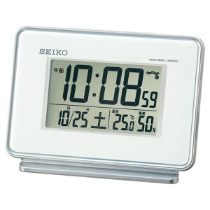 SEIKO CLOCK セイコー クロック 目覚まし時計 SQ767K(黒)/ SQ767W (白) 2チャンネルアラーム温湿度電波デジタル