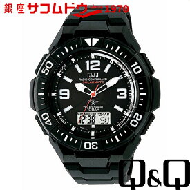 Q&Q キューアンドキュー 腕時計 ウォッチ 電波ソーラー腕時計 SOLARMATE (ソーラーメイト) ホワイト×ブラック MD06-305 メンズ