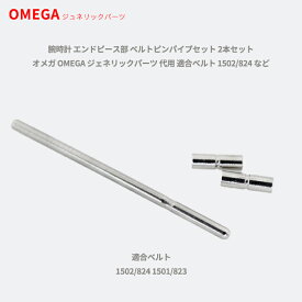 【最大2000円OFFクーポン16日(金)01：59迄】腕時計 エンドピース部 ベルトピンパイプセット 2本セット オメガ OMEGA ジェネリックパーツ 代用 適合ベルト 1502/824 など