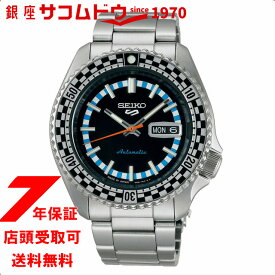 【 ワンダフルデー ！1000円OFFクーポン配布中！11月1日限定！】セイコー5 SEIKO 5 スポーツ SKX スポーツ スタイル レトロカラーコレクション チェッカーフラッグ SBSA243 メンズ 腕時計 メカニカル 自動巻き