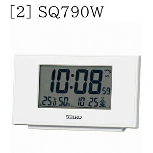 yő2000~OFFN[|24()01:59zSEIKO CLOCK ZCR[ NbN ڊo܂v SQ790K (^bN) / SQ790W(p[) uv dg fW^ J_[ x x \