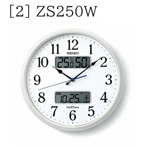 �y5%OFF�N�[�|�� 2��2��(��)10�F59���zSEIKO CLOCK �Z�C�R�[ �N���b�N �|�����v ZS250S / ZS250W �d�g �A�i���O �J�����_�[ ���x ���x �\�� �l�N�X�^�C��