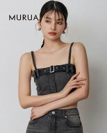 MURUA ムルーア デニムビスチェ 012620405201