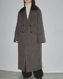 【送料無料】Doublecollar Tweed Coat/ダブルカラーツイードコート/TODAYFUL/トゥデイフル/12320011