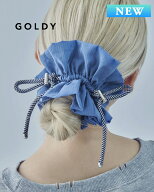 GOLDY ゴールディ ドローストリング ストライプ シュシュ 6260304【メール便可】