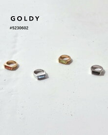 GOLDY/ゴールディ/カラー ワープ レクタングル リング/アクセサリー/5230602【追跡可能メール便180円】