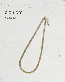 GOLDY/ゴールディ/フラット チェーン メタル チョーカー/アクセサリー/3220205【追跡可能メール便180円】