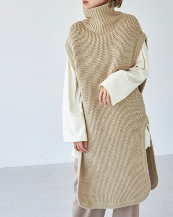 楽天市場】【即納】【送料無料】Roundhem Knit Vest ラウンドヘム
