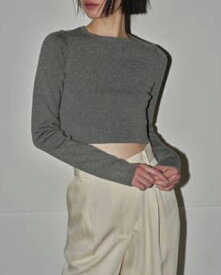 【予約受付中】【送料無料】Cropped Smooth Knit/クロップドスムースニット/TODAYFUL/トゥデイフル/12420511