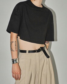 【送料無料】Cropped Cotton T-shirts/クロップドコットンTシャツ/TODAYFUL/トゥデイフル/12410605