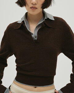TODAYFUL �g�D�f�C�t�� Layered Polo Knit ���C���[�h�|���j�b�g 12610508