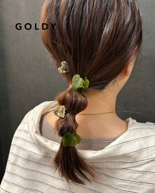 GOLDY ゴールディ ハート メタル × クリアセット ヘアー クリップ 6250405【メール便可】