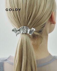 GOLDY ゴールディ メタル フリル ヘアー クリップ 6250601【メール便可】
