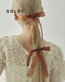 GOLDY ゴールディ シアー リボン セット バレッタ 6250606【メール便可】