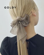 【予約あり】GOLDY ゴールディ シフォン リボン シュシュ 6250707【メール便可】※6月下旬入荷予定