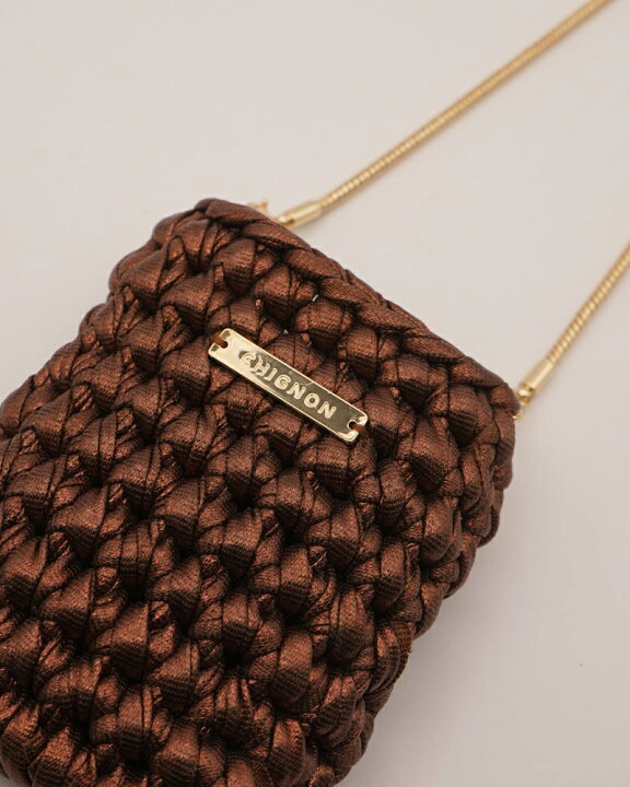 楽天市場】【土日祝も発送あり】CHIGNON シニヨン クロシェミニBAG 