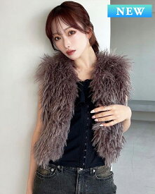 RESEXXY リゼクシー フラッフィーボリュームショートベスト 152550109201