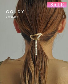 【セール】GOLDY ゴールディ メタル ライン ハング パール ヘアカフ 6230602【メール便可】