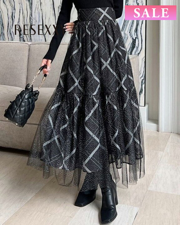楽天市場】【土日祝も発送あり】【SALE】シアーチェックグリッター 
