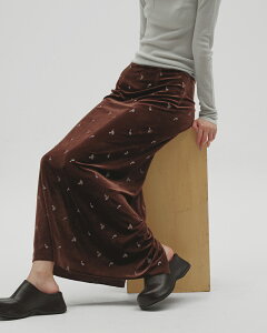 �y6/7�܂Ń|�C���g5���t�^�z�y�\���t���zTODAYFUL �g�D�f�C�t�� Petit Flower Velour Skirt �v�`�t�����[�x���A�X�J�[�g 12620807��2026�N10�����{�`11�����{���ח\��