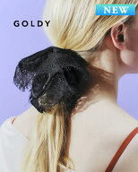 【土日祝も発送あり】GOLDY ゴールディ 6260502 goldy サテン × レース スクエア ビッグ シュシュ【メー…