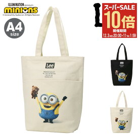【全品10倍★12/3(水)20時～】Lee ミニオン トートバック A4 メンズ レディース 320-30020 MINIONS リー タテ型 手提げバッグ 別注アイテム[DL10]