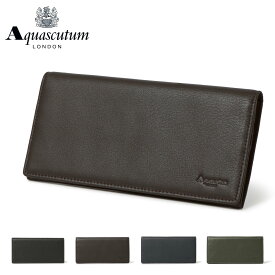 アクアスキュータム 長財布 かぶせ メンズ ブラッドフォード 11170122 Aquascutum｜小銭入れ無し 本革 レザー 鹿革[即日発送][DL10]