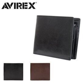 アヴィレックス 二つ折り財布 BEIDE AX9100 AVIREX 本革 メンズ[DL10]