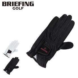 【全品10倍｜4/14 20時～期間限定】ブリーフィング ゴルフ グローブ 左手用 MENS PREMIUM LEATHER GLOVE-L メンズ BRG201A16 BRIEFING | 羊革 レザー ネコポス メール便