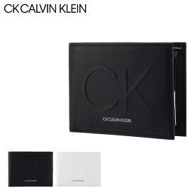 シーケー カルバンクライン 二つ折り財布 メンズ 本革 ロゴス 816653 CK CALVIN KLEIN | 牛革 レザー[DL10][即日発送]