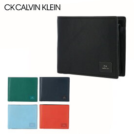 【全品10倍｜6/11 2時迄】シーケー カルバンクライン 二つ折り財布 ワキシー メンズ 809623 CK CALVIN KLEIN 牛革 本革 レザー 二つ折り メンズ財布 カード収納 ミニ財布 折りたたみ 小銭入れ コンパクト 薄い 薄型 カード[即日発送][楽天スーパーSALE]