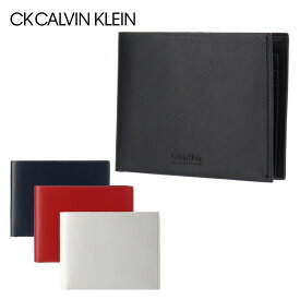 【SALE】シーケー カルバンクライン 財布 二つ折り 薄型 メンズ フォーカス 852603 CK CALVIN KLEIN 本革 レザー [春財布][即日発送][DL10]