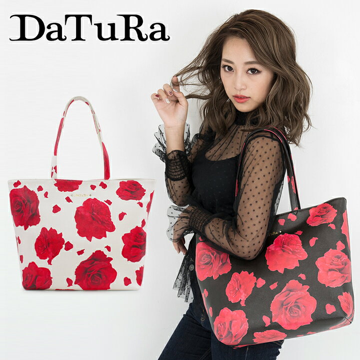 楽天市場 ダチュラ トートバッグ レディース Dtr 4223 ハンドバッグ ローズ柄 花柄 Datura Bef サックスバー 財布バッグ 専門店