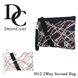 【全品10倍｜期間限定】ドレスキャンプ DC DRESSCAMP セカンドバッグ DC-5012 プリント 【 2WAY ショルダーバッグ クラッチバッグ 】 ワンマイルバッグ