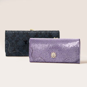 【全品10倍 12/4(水)20時～】アナスイ 長財布 ルーミー レディース 310491（新品番：316901） ANNA SUI｜本革 レザー ダマスク ローズ エナメル かわいい[即日発送][クリスマス][DL10]