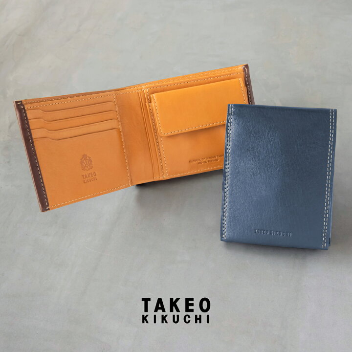 楽天市場】【全品10倍☆3/30(日)0時～】タケオキクチ 二つ折り財布 