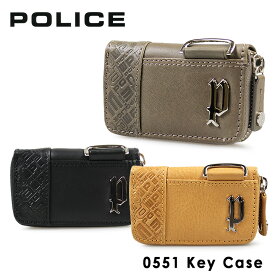 【全品10倍｜5/30 24時迄】ポリス キーケース PA56100 （0551） POLICEイタリアンレザー ラウンドファスナー メンズ [PO10]