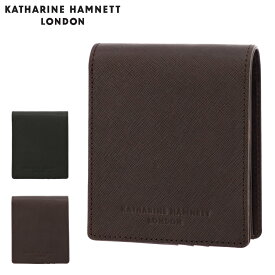 キャサリンハムネット 二つ折り財布 メンズ 本革 プリズム 490-50502 KATHARINE HAMNETT | 型押し 牛革 レザー[DL10]