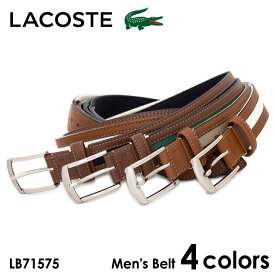 【6/5 抽選で最大100％Pバック＋全品10倍】ラコステ ベルト メンズ LB71575 LACOSTE 本革 レザー カジュアル ビジネス Lサイズ [PO10]