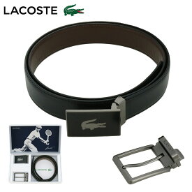 ラコステ ベルト ギフトセット メンズ LB87310 日本製 LACOSTE | リバーシブル 本革 レザー プレゼント[DL10]