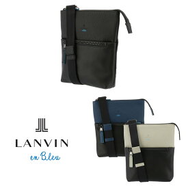 ランバンオンブルー ミニショルダーバッグ 2WAY メンズ 日本製 574101 フェリチタ 本革 レザー LANVIN en Bleu [DL10]