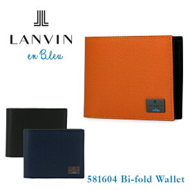 ランバンオンブルー 二つ折り財布 メンズ ハイデ 581604 本革 レザー LANVIN en Bleu ブランド専用BOX付き [DL10]