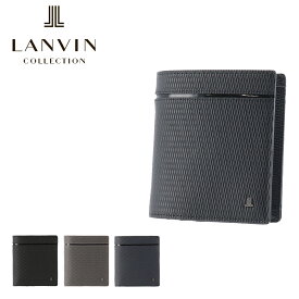 ランバンコレクション ミニ財布 二つ折り財布 コンパクト レザーコンビネーション 本革 メンズ JLMW9HS3 LANVIN COLLECTION | 牛革 レザー[DL10]