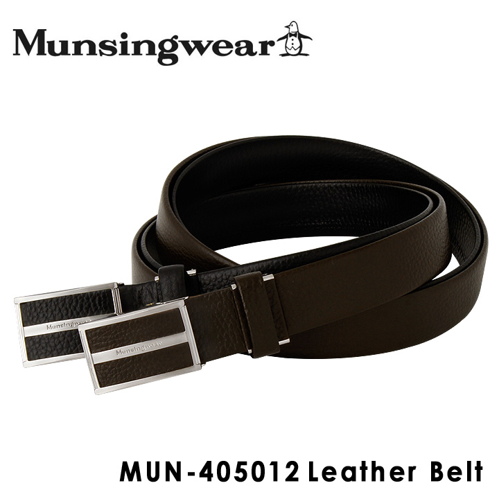 【マンシングウェア ベルト メンズ MUN-405012 Munsingwear 本革 レザー マンシング [DL10][即日発送]  サックスバー 財布バッグ専門店