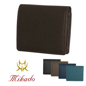 【全品10倍｜6/1 0時～24H限定】Mikado 財布 小銭入れ BOX型 メンズ ワープロラックス 日本製 715016 ミカド コインケース レザー [即日発送]