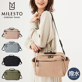 【全品10倍｜5/30 24時迄】ミレスト ショルダーバッグ トロット レディース メンズ MLS879 MILESTO TROT｜ボディバッグ 2WAY 撥水 防水 軽量 ななめ掛け 大容量 シンプル[PO10][即日発送]