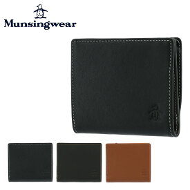 【全品10倍｜期間限定】【SALE】マンシングウェア 二つ折り財布 コンビ メンズ 6059119 Munsingwear | L字ファスナー 本革 レザー[春財布][即日発送]