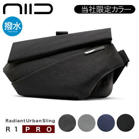 ニード ボディバッグ メンズ レディース R1 PRO NIID URBANATURE 11インチ スリングバッグ ショルダーバッグ 撥水 防水ポケット ビジネスバッグ 通勤 通学 自転車 1年保証